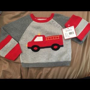 Zubels Firetruck Sweater 18 months
